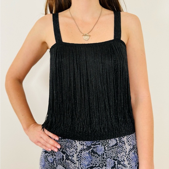New Mango MNG Fringed Detail Knit Top - Picture 8 of 12